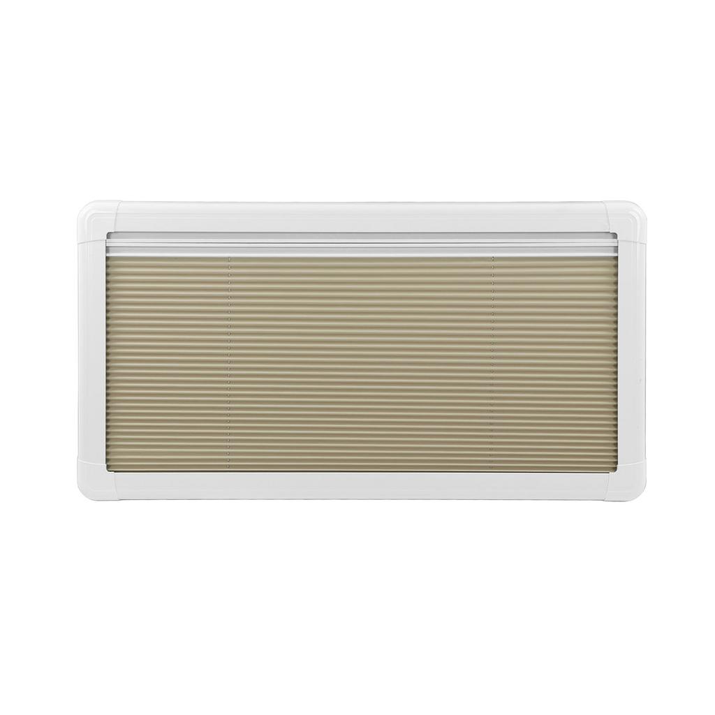 RV Push Out Window L1000 H500mm with Sunshade Curtain 75° Opening Angle Acrylic Glass Anti UV Alumin