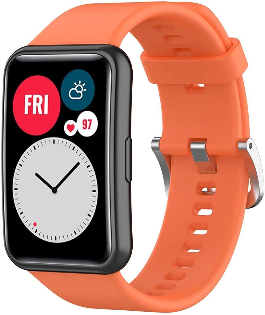 Silicone Strap For Huawei Watch Fit Original Smartwatch Replacement Band Belt Watch Accessories For Huawei Watch Fit New Corre