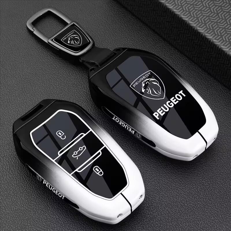 Farbverlauf Auto Schlüsselhülle Zubehör für Peugeot 208 308 408 508 2008 3008 4008 5008 301 207 206 Für Citroen C3 C4 C3-XR DS3 DS5