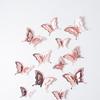 12pcs New 3D Butterfly Wall Stickers Self Adhesive Hollow Butterfly Butterfly Wallpaper DIY Decal Wedding Party Supplies