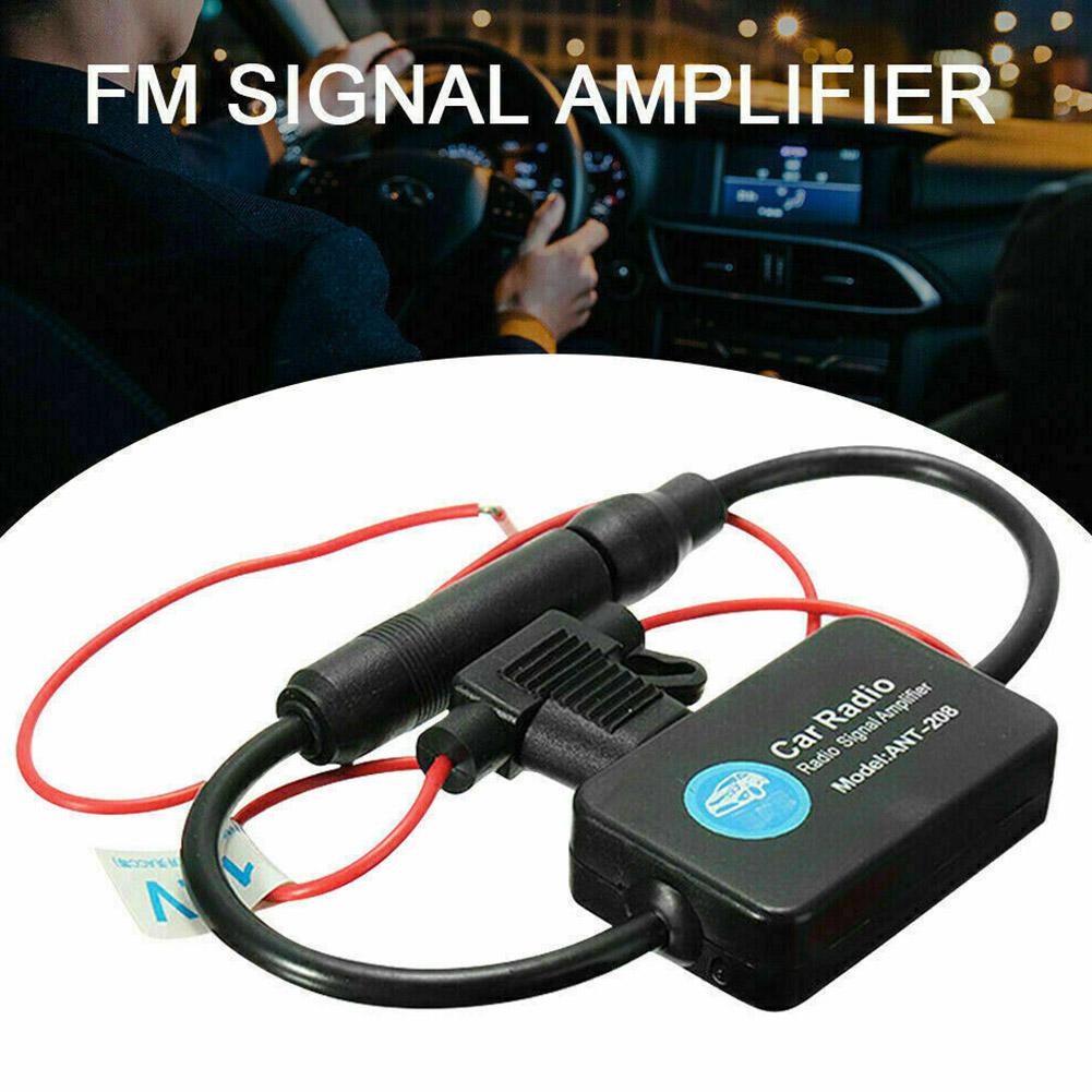 12v Car Radio Antenna Fm/am Radio Signal Amplifier Booster Car Antenna Aerials 80-108mhz For Marine Boat Auto Z0i3