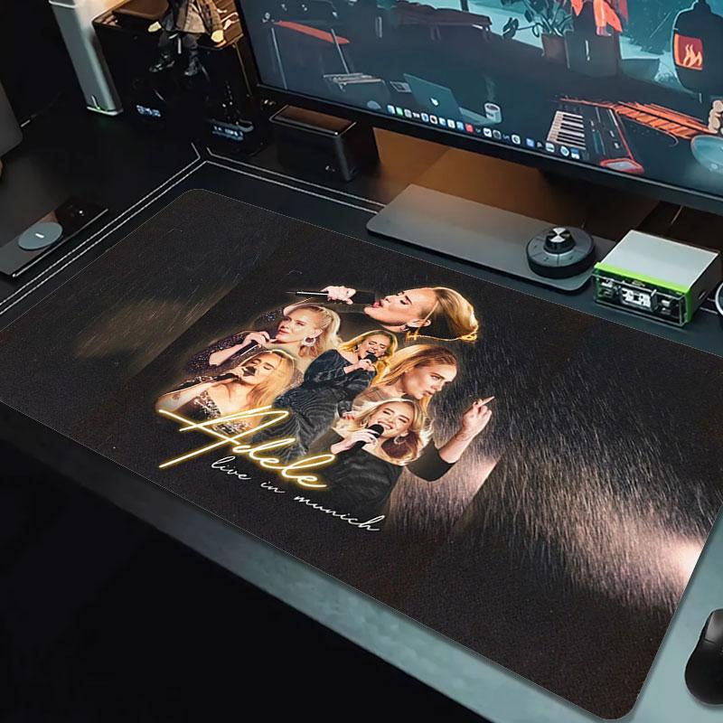 Adele Large Size Mouse Pad Large Gaming Table Cushion Non-slip Laptop Tablet Big Mousepad XXL Mat Mini PC Playmat With Lock edge