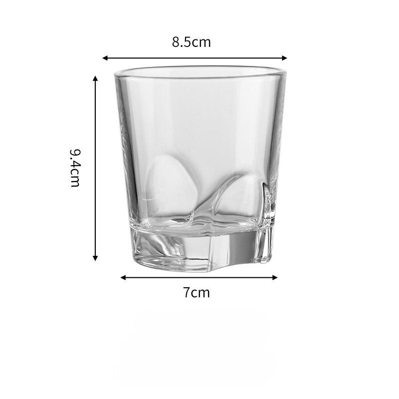 European Whiskey Glass for Home Beer Glass Old Fashioned Rocks Glasses Tumblers Glassware for Cocktail Scotch Gin Voldka Brandy