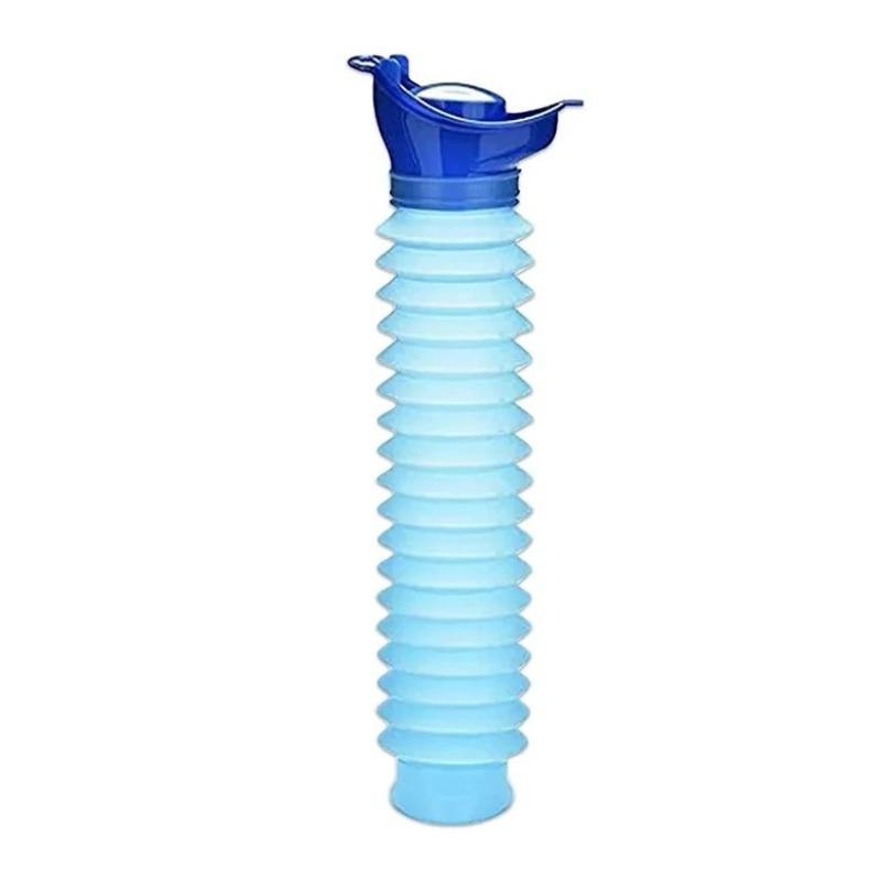 Portable Car Urinal for Kids Cartoon Design Retractable Potty Training Device Leakproof Travel Urine Container Suitable for Long