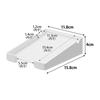 Yamazaki Pen-Holding Memo Holder White W11.8xD15.8xH4cm Tower 10328
