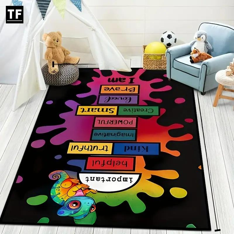 

Snakes and Ladders Floor Mat Kids Play Board Game Large Size Carpet Enfant Party Games Kid Room Bedside Rug Living Room Carpet 40x60cm