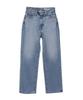 American Holik Casual Straight Light Indigo Pants, Denim, Women's,