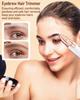 Eyebrow & Facial Hair Removal for Women: 2 in 1 Rechargeable Eyebrow Trimmer & Face Shaver, Painless Electric Facial Eye brow Ra