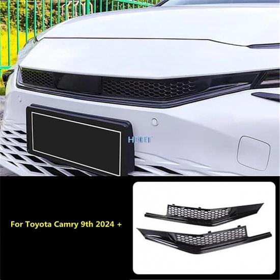 Car Style Front Racing Grille Mesh ect Anti Bug Net Dust Proof Cover Accessories Exterior Sticker For Toyota Camry 9th 2024 +