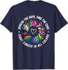 Fight Cancer In All and Every Color Flower Ribbon Unisex T-Shirt