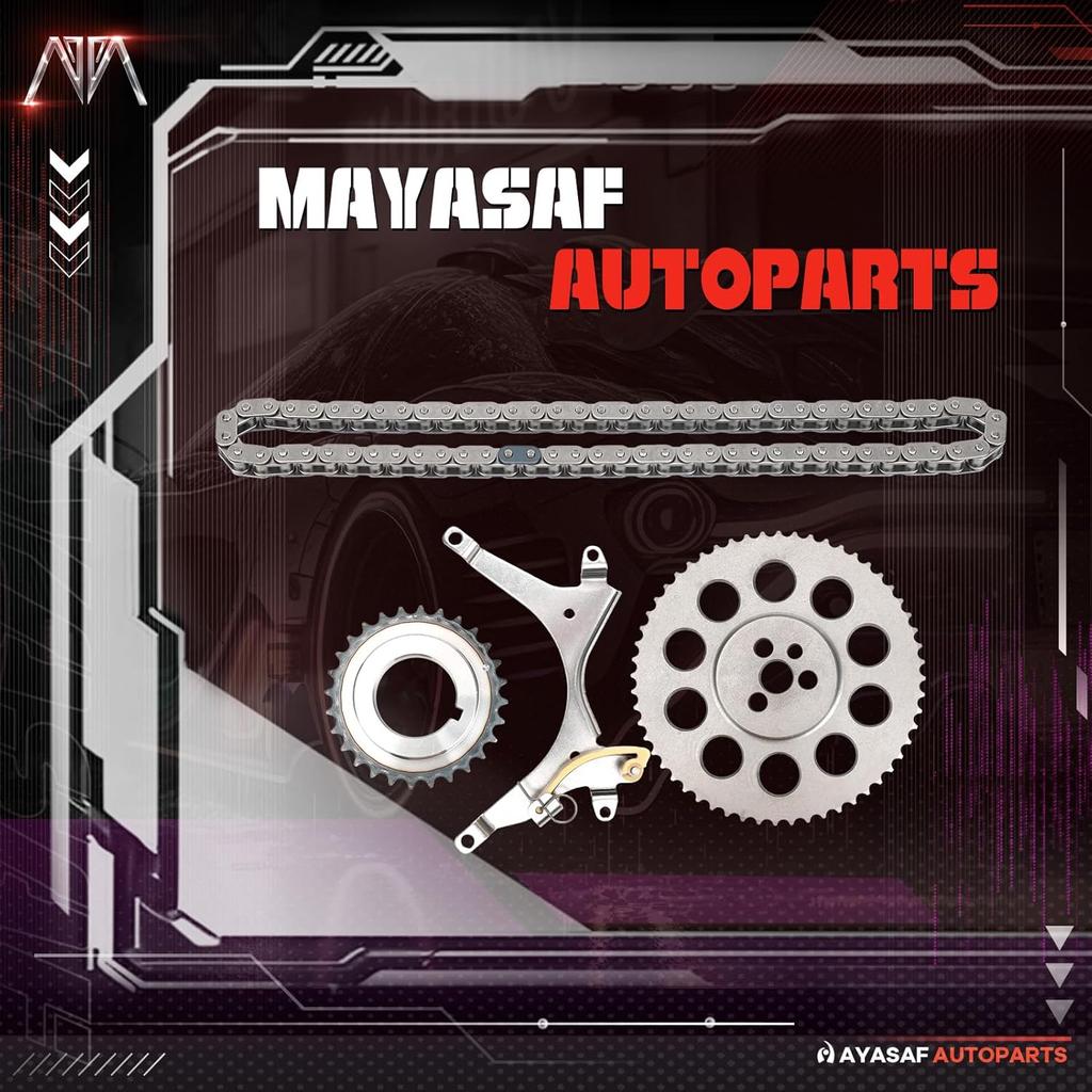 MAYASAF Engine Timing Chain Kit for Chevy Astro 1999-2003, Blazer 1999-2003, Express 1500 1999-2003, Express 2500 1999-2003, for GMC Sonoma