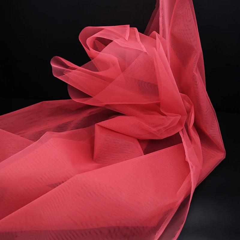 100x160cm Hard Tulle Mesh Fabric for DIY Wedding Dress Skirt Yarn Cloth Decoration Fabric by Per Meter Polyester Stiff Mesh