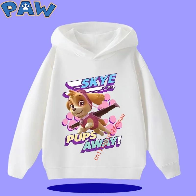 PAW Patrol 2026 Kids Hooded Sweatshirt for Autumn/Winter Long Sleeve 2026 New Style Boys' and Girls' Cartoon Print Sweater