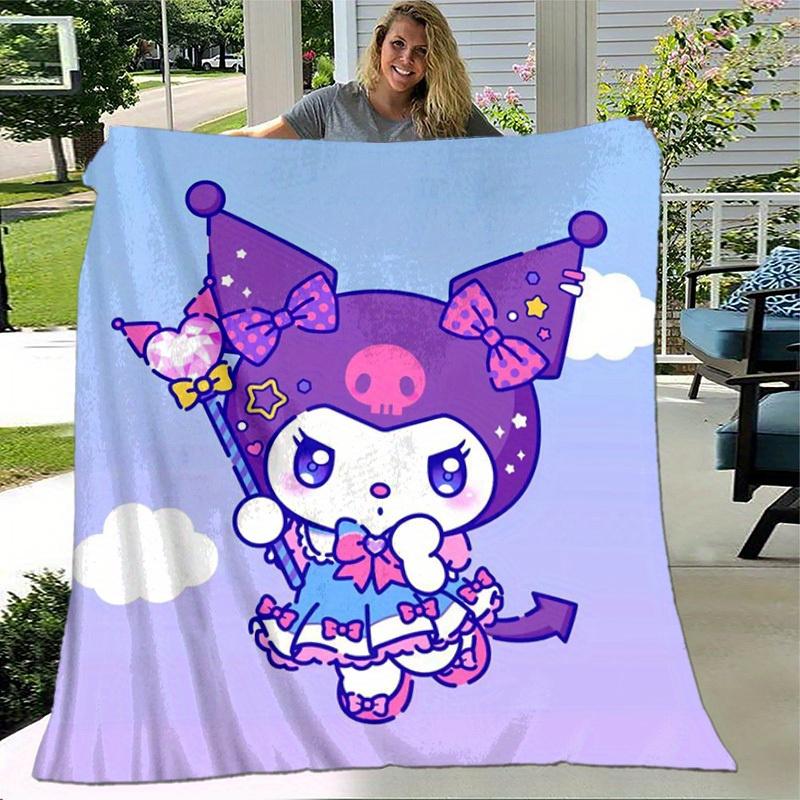 1pc. Cute Cartoon Cat Print Blanket - Perfect for Home, Office, Outdoor Use, Gift Idea, Suitable for Al