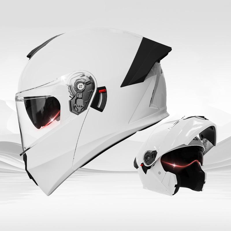 

Полнолицевые шлемы Jiekai, мотоциклетные шлемы, безопасный двойной козырек, откидной шлем, шлем для мотогонок, 4 сезона, мотоциклетный шлем