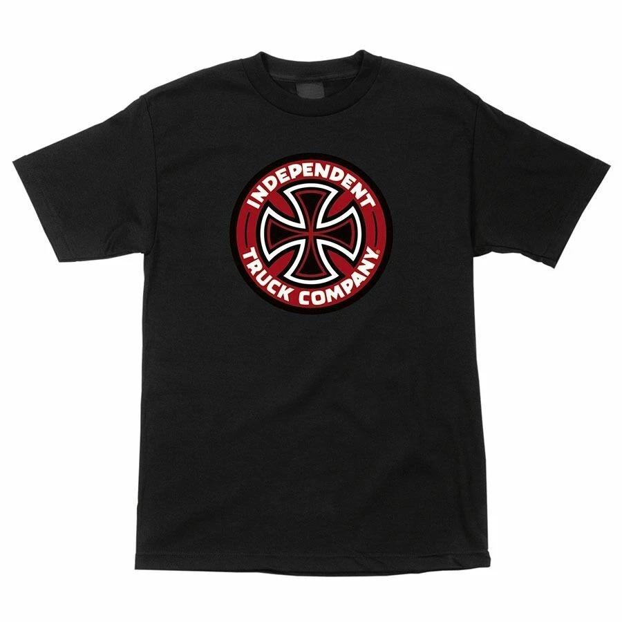 Independent Trucks COLORED TC LOGO Skateboard T Shirt BLACK S