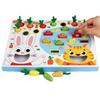 Wooden Magnetic Fishing & Counting Blocks Educational Toys for Toddlers 0-3