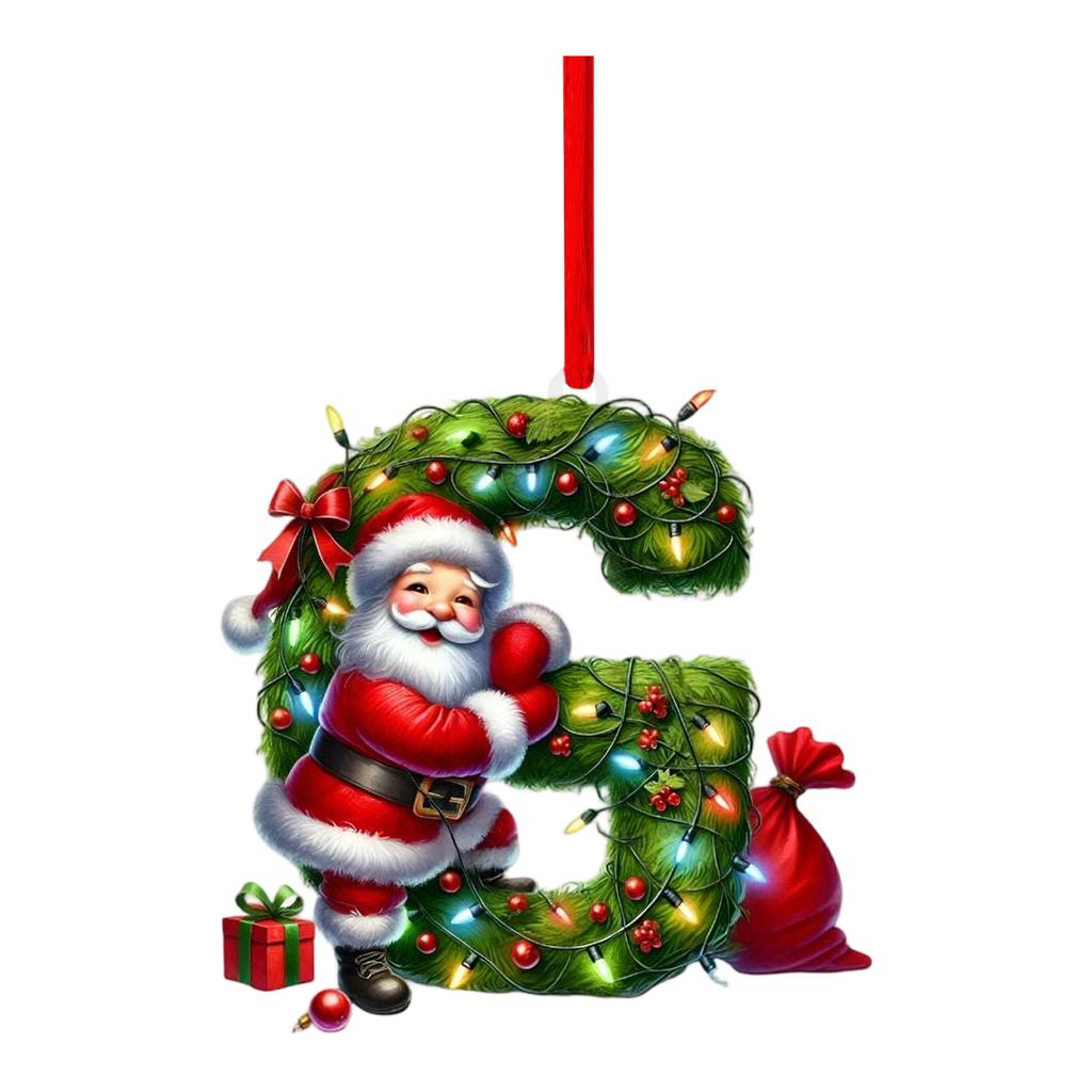 26 Letter,Christmas,Ornaments,Acrylic,1