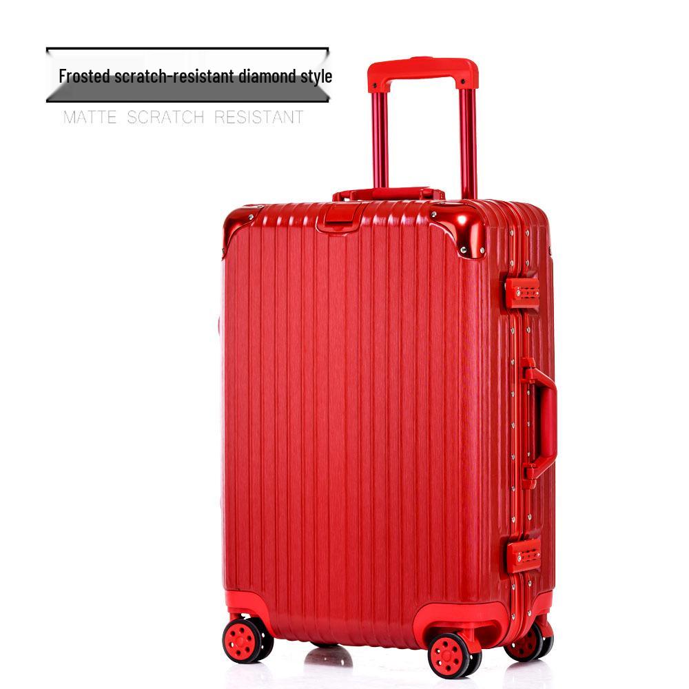 Ultralight Aluminum Frame Trolley: 20-Inch Carry-On & 24/26/29-Inch Large Capacity Travel Suitcases