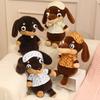 40cm Cute Dachshund Plush Toy Wearing Clothes Stuffed Long-bodied Dog Party Prop Pet Present Kawaii Room Decor Kids Gifts