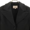 Armani Jeans 90s Old Quilting Tailored Jacket 40 Charcoal Black Blazer Women Used