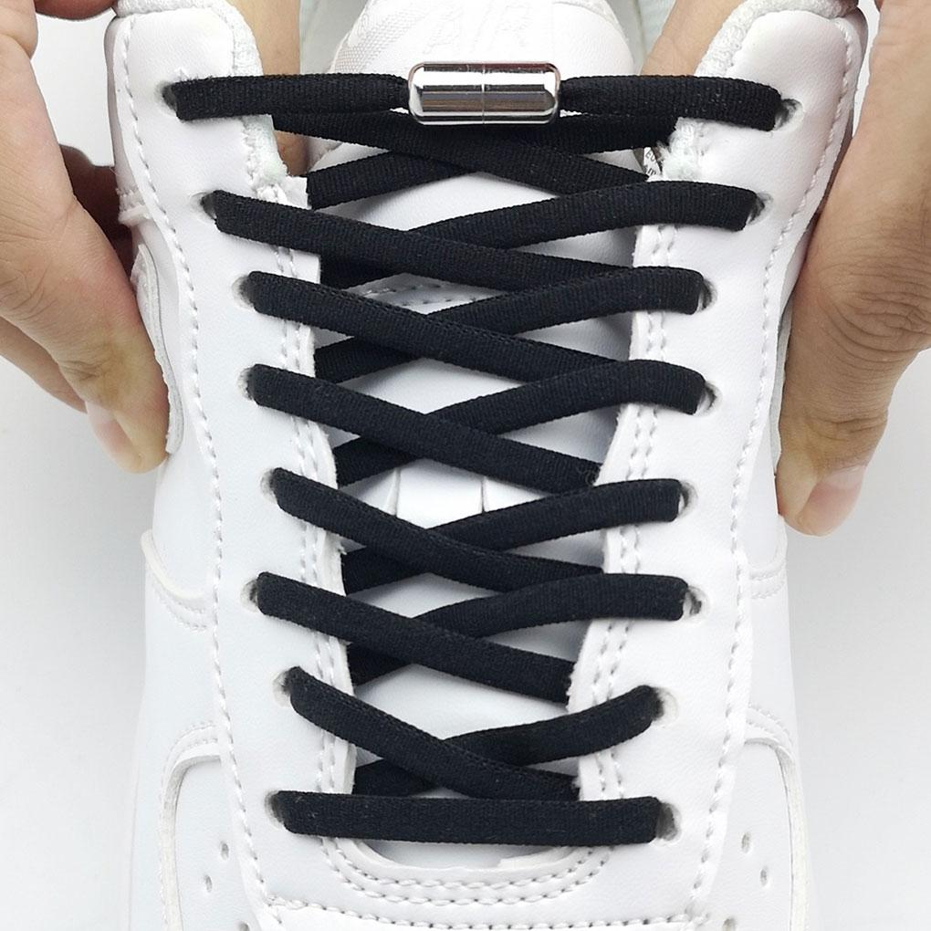 2 Pieces Children Sneakers Shoelace Solid Color Shoe Lace Reusable Washable Elastic Shoes String Footwear Accessories