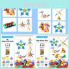 Geometric Snowflake Building Blocks Set For Kids With Developmental Educational Toy For Ages 3 To 6