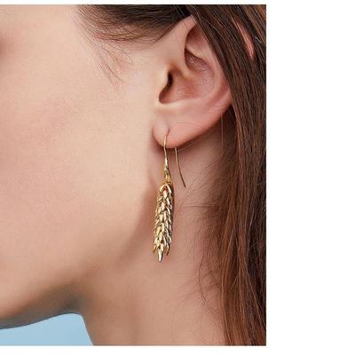 Copper Ear of Wheat Fashion Earrings Wheat Ear Personal Statement Jewelry Women