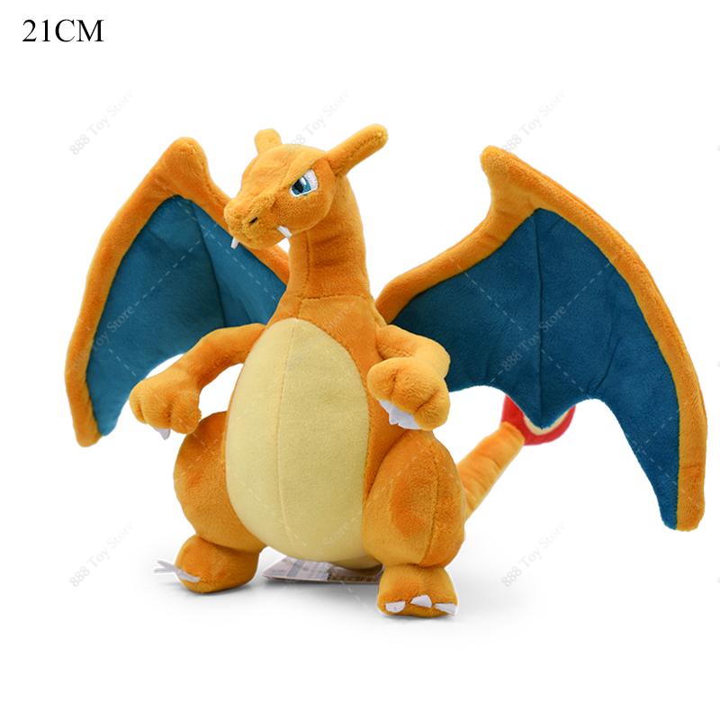 Anime Shiny Charizard Plush Pokemon Toys Cute Mega Evolution X Charizard Articuno Lucario Stuffed Peluche Kids Christmas Gifts
