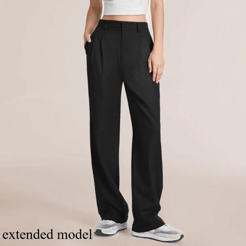 

GMXIA Женские модные повседневные брюки с однотонным принтом и высокой талией и капри M чёрный