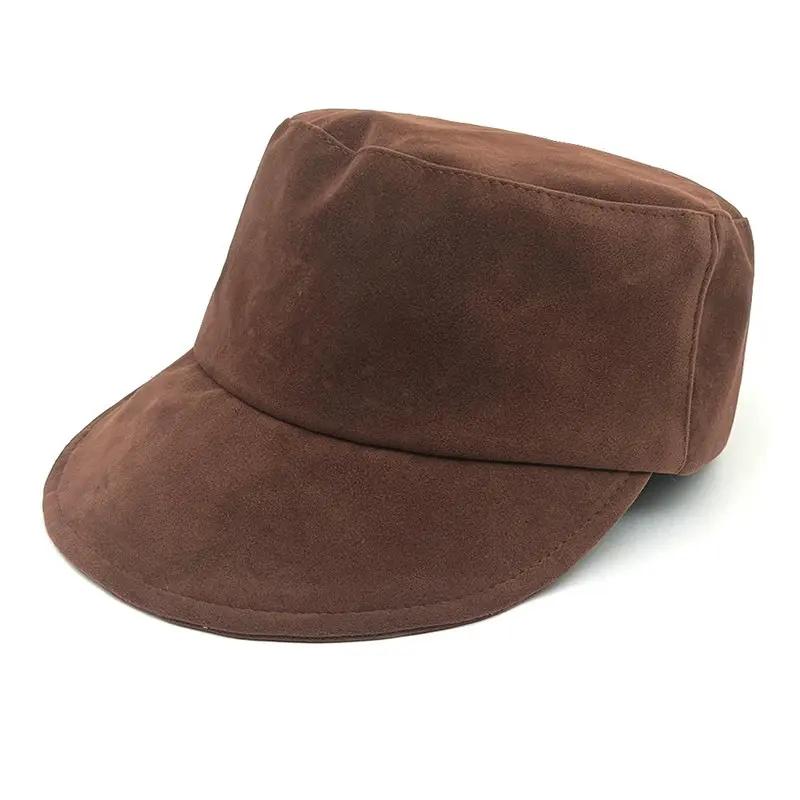 

LDSLYJR Autumn Winter Cotton Print Beret Octagonal Cap Newsboy Hat Military Painter Hat For Girl and Women 14 One Size коричневый