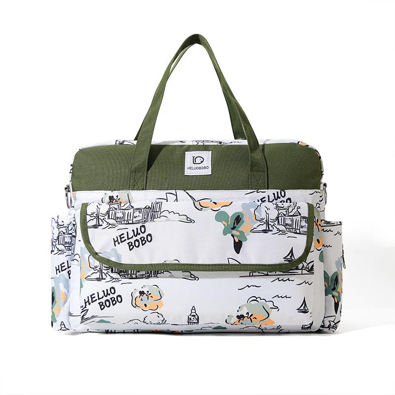 

New Waterproof Oxford Fabric Mommy Bag Large Capacity Travel Tote Multifunctional Women Handbag Shoulder Bag