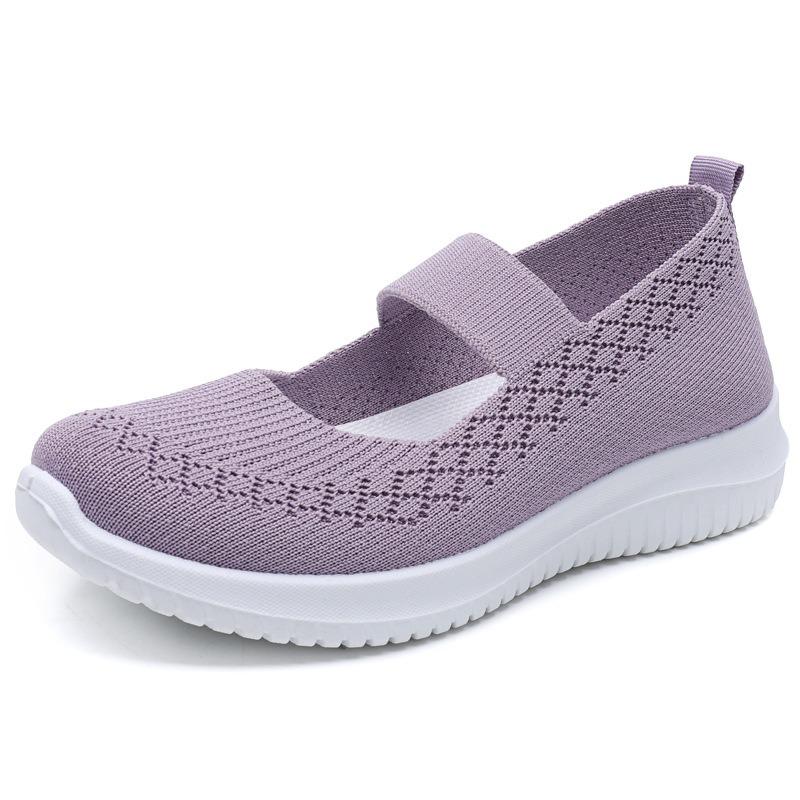 Women's Shoes, Cloth Shoes, Breathable Shoes, Straight Strap, Elderly Anti Slip Shoes, Mother's Shoes