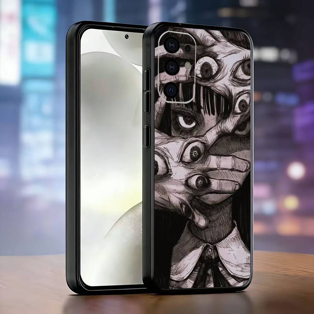 

Spooky Scary Red Eye Face Phone Case For Samsung S25,S24,S21,S22,S23,S30,Ultra,S20,Plus,Fe,Lite,Note,10,Black Cover Samsung S225G