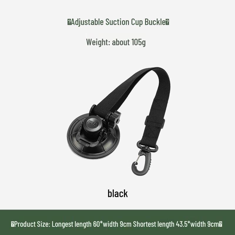 Zhishi Portable Suction Cup Multi-Purpose Hook One Size