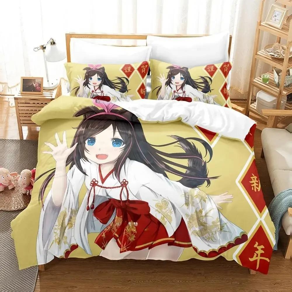 AI Channel Bedding Set Single Twin Full Queen King Size Bed Set Adult Kid Bedroom Duvet Cover Sets 3D Print Anime Bed Sheet Set