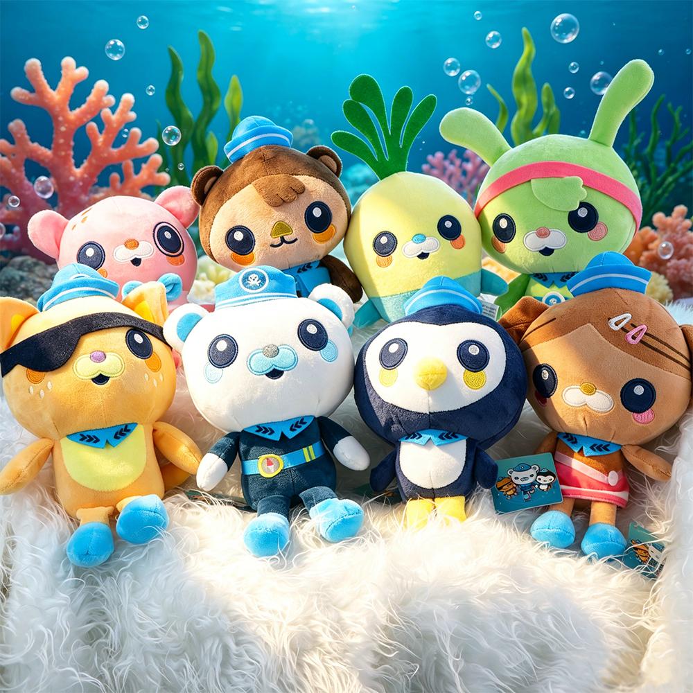Octonauts Przytulanki Locket z Barnaklem Peso Tweak Shellington Kapitan Barnakl Urocze Stworzenie Pluszowe Figurki Maluchy Specjalny Dzień Pamiątki 20CM