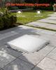 VEVOR Manhole Cover with Frame, 600 X 600mm Square Septic Tank Lid with Base
