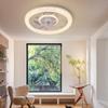 110V-240V Six Speed Adjustable Electric Ceiling Fan With Lights Bedroom RGB Silent Ceiling Fan Lamp Intelligent Dimming Restaurant Fan Lights