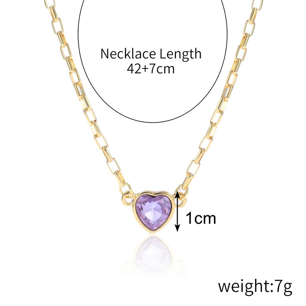 Necklace for Women  Ins Jewelry Simple Love Pendant Necklace Female Hundred Heart-shaped Necklace Multi-layer Love Necklace Elegant Necklace