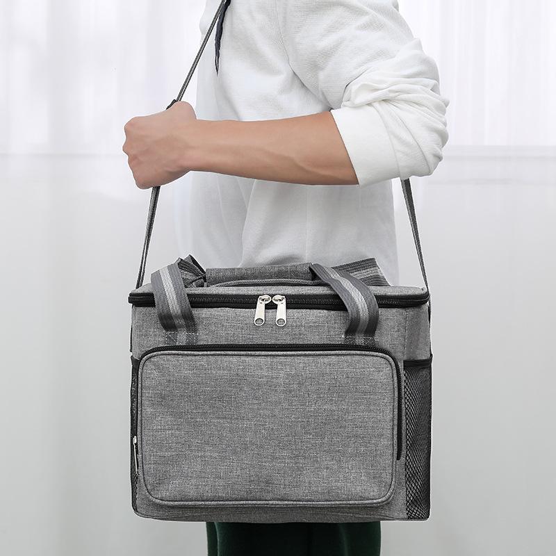 Capacity Large Waterproof Aluminum Insulated Foil Lunch Bag With Ice Pack
