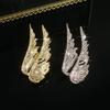 Trendy Rhinestone Angel Wings Brooch