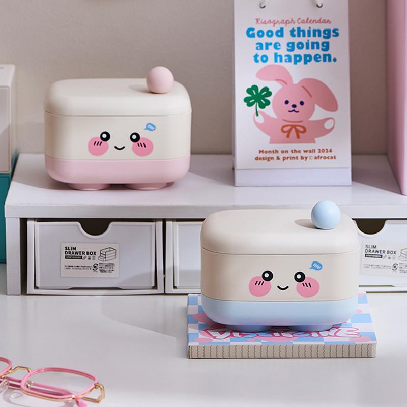 Plastic Soap Dispenser Box With Lid For Bathroom Storage And Drainage