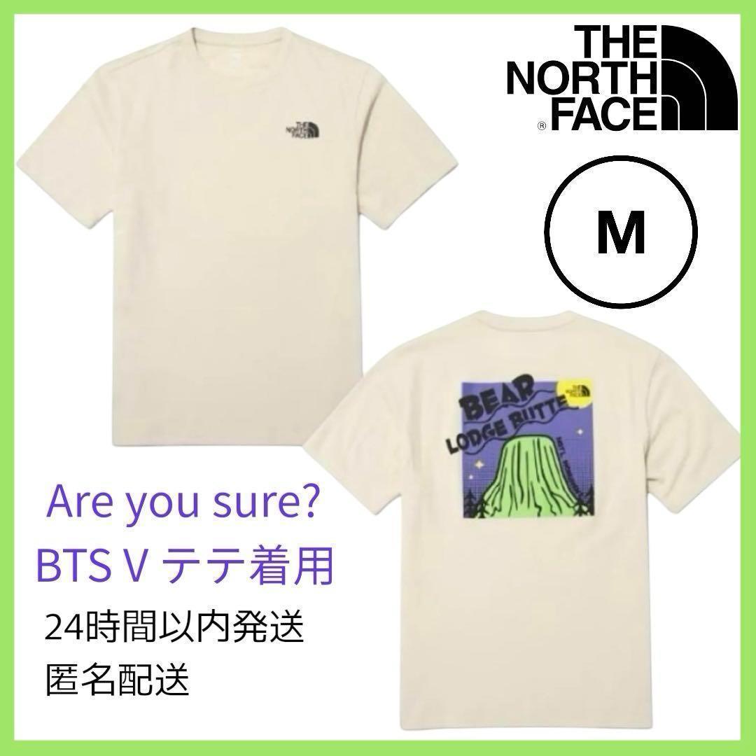 

[USED] BTS V wears Igemaja T-shirt, North Face, size M, featuring V and Song Min Soo