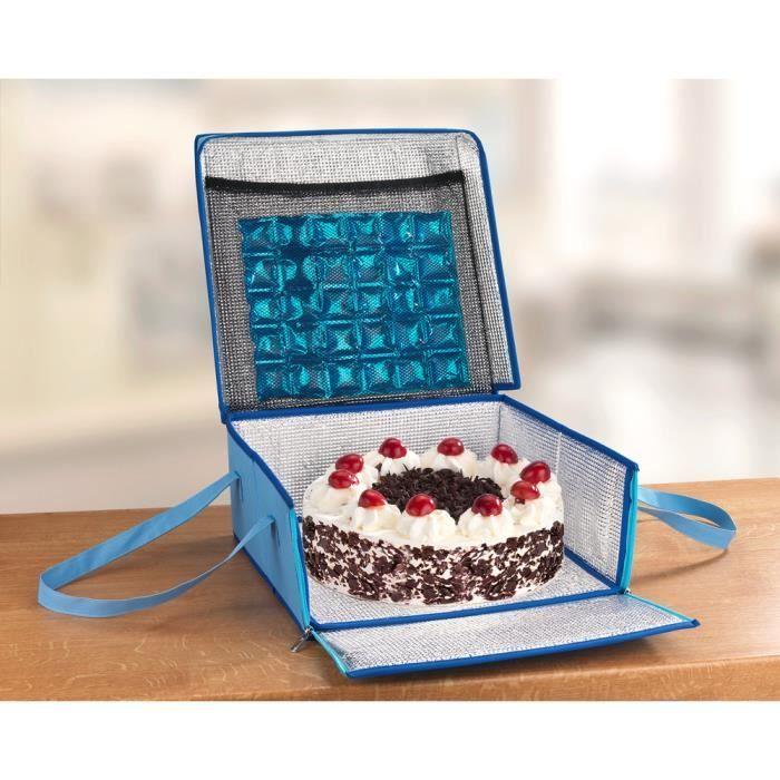 Sac de transport isotherme - wenko - 38 x 17 x 38 cm - couleur bleue - sac fiable pour aliments sensibles