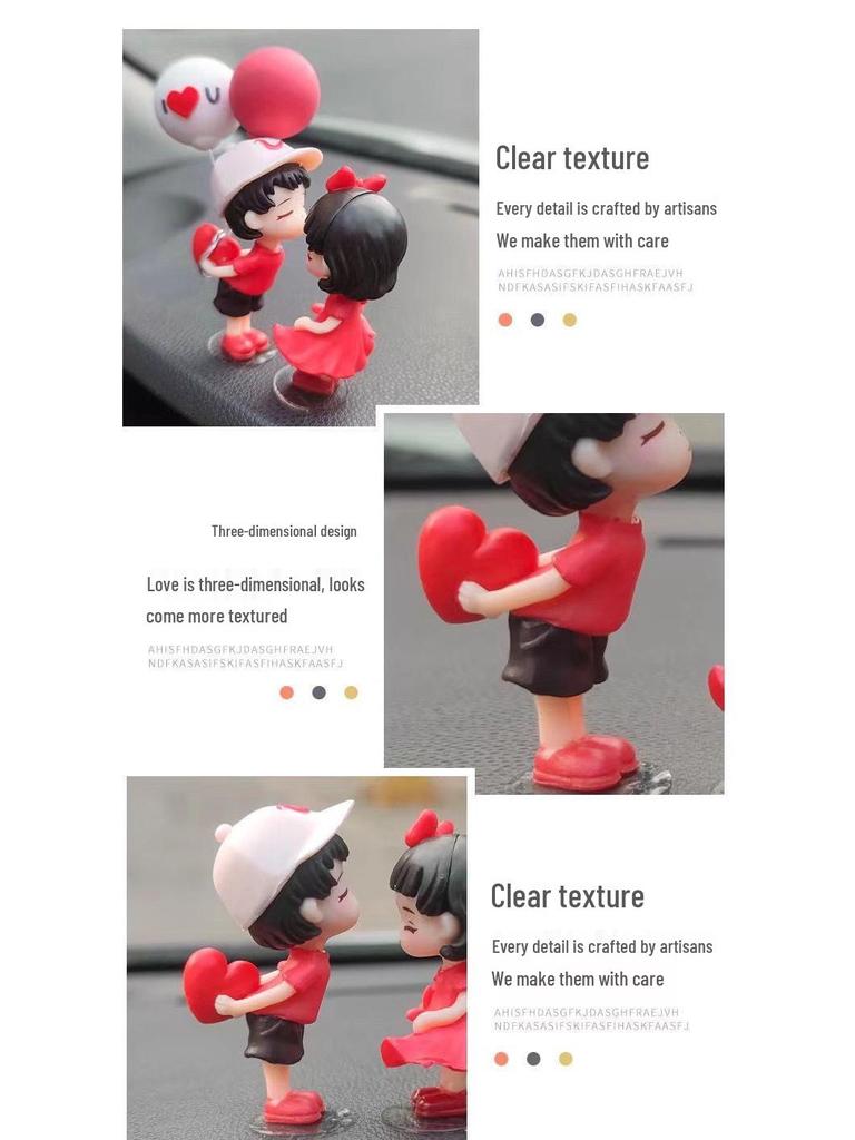 Creative Couple Car Dashboard Ornaments – Stylish Interior Decor