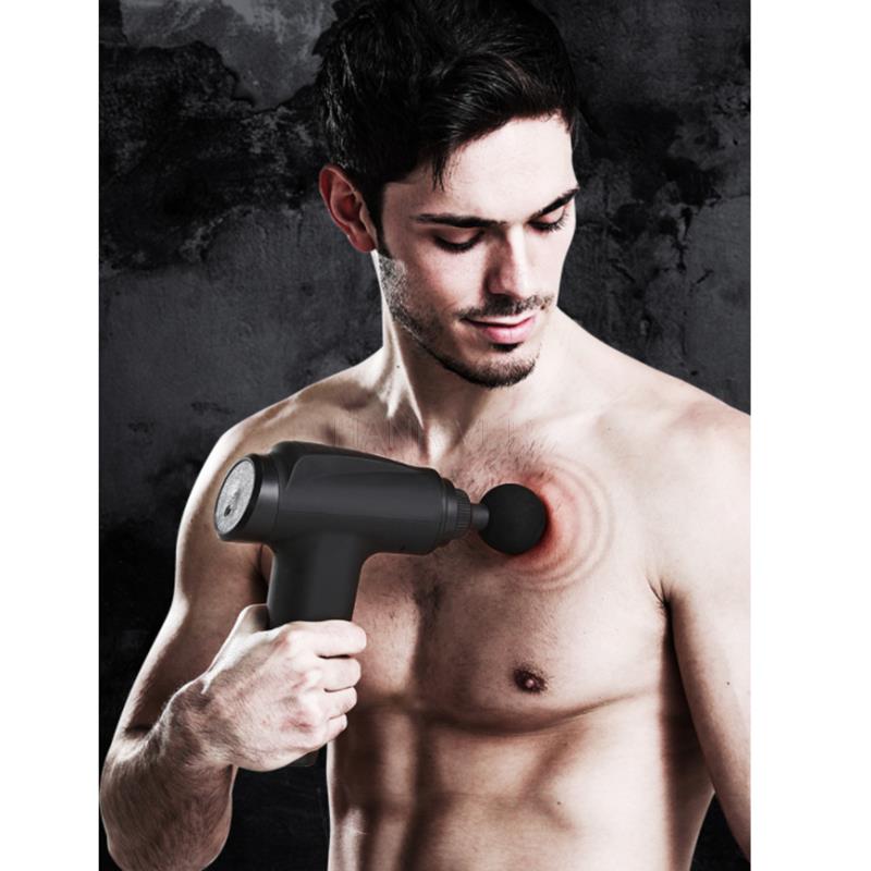 Mini fascia gun small fitness muscle relaxer fascia grab cervical spine massage gun full body massager