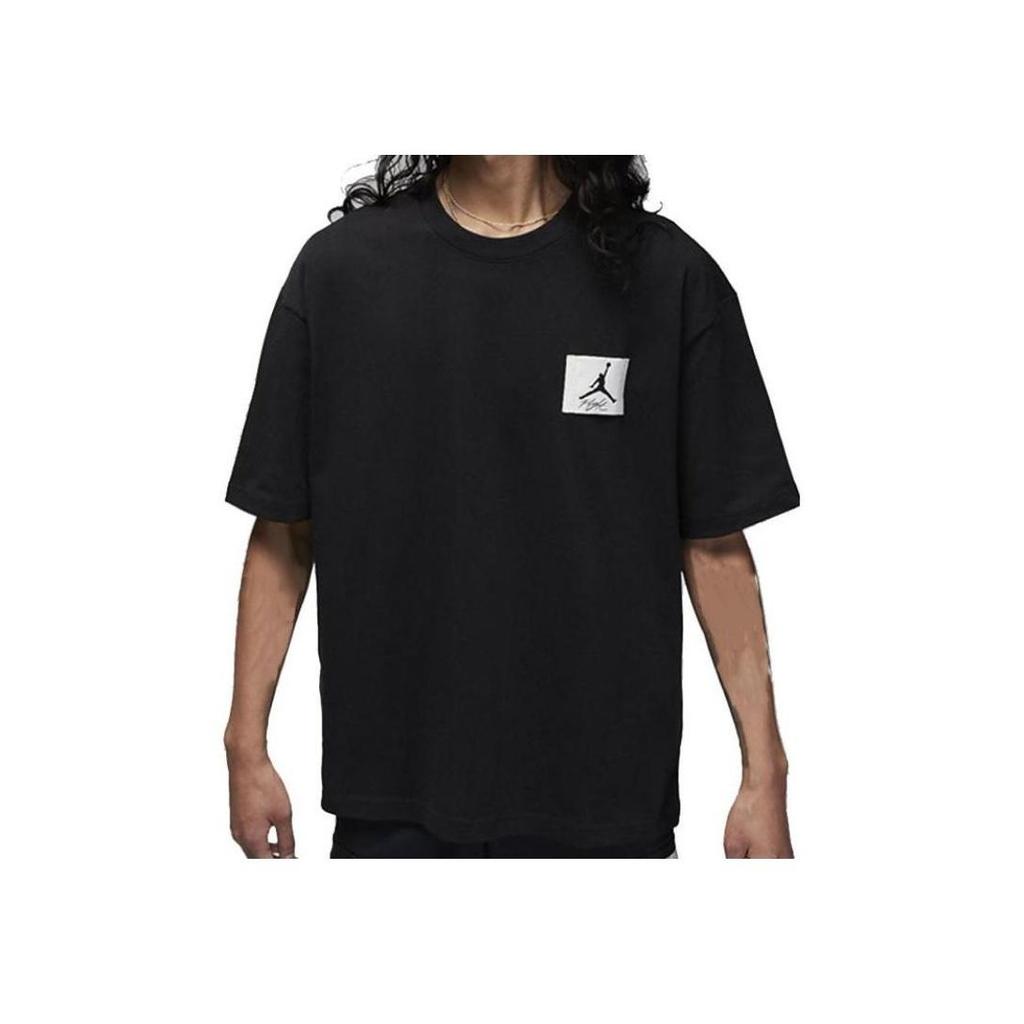 Jordan Flight Heritage Essential Baumwoll-T-Shirt Schwarz DZ7314-010