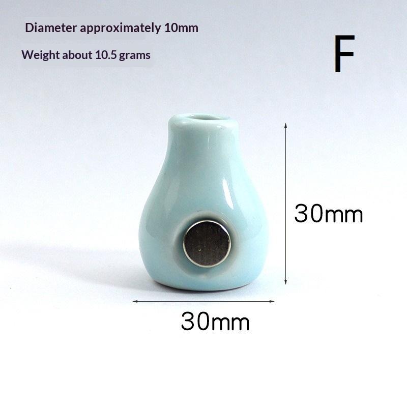 Small Fridge Magnet Decoration Mini Ceramic Vase Micro Landscape Ornament Cute Magnets For Flower Arrangements