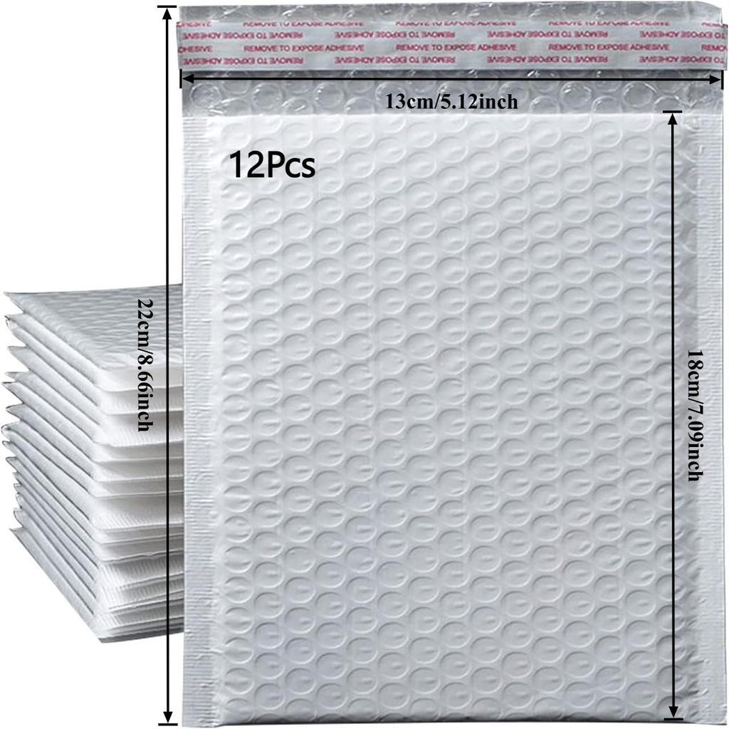 12-25 Pack Bubble Mailers Shockproof - Self-Seal Lightweight Padded Envelopes for Safe Shipping Jewelry, Phones, Gifts & Fragile Items